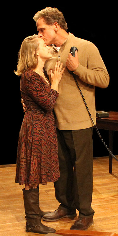 Joe Kirkendall and Shannon Emerick in The Real Thing. Photo by Kaitlyn Walker.