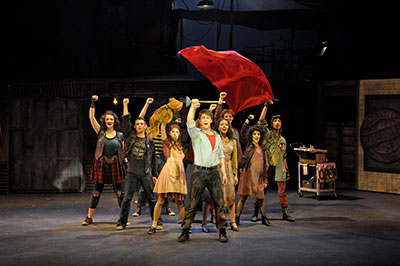 Texas State University students in Urinetown. Photo by Chandler Prude.