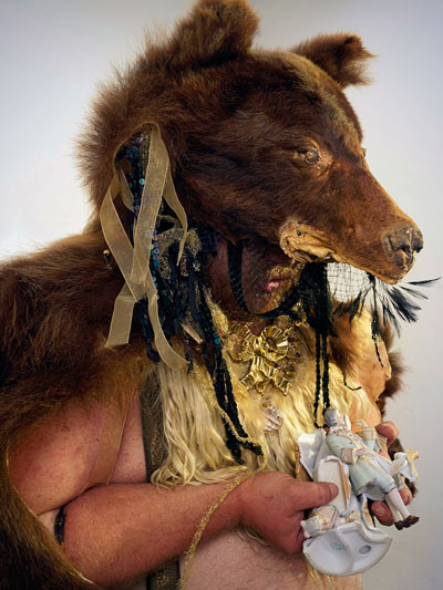 Anthony Sonnenberg (TX?11), Captain Dirty Bear and His Dirty Cub Cadets Contemplate the Impossibility of Physical Permanence in the Merciless March of Time (2013), live performance, dimensions variable (Courtesy the artist and Texas Biennial).