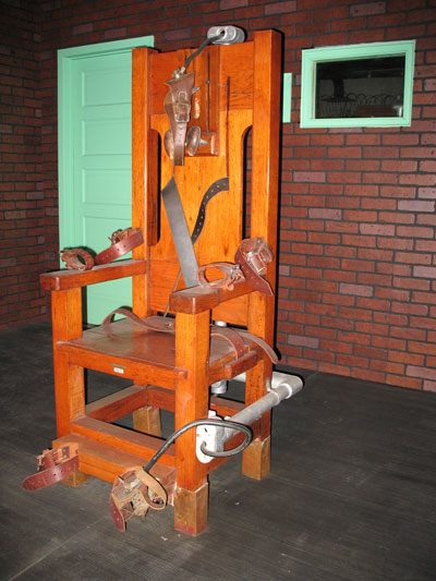 Old Sparky at the Texas Prison Museum, Huntsville. Courtesy photo. 