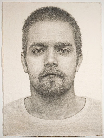 Ben Durham, Robert, 2010. Graphite text on handmade paper. Courtesy of the artist and Lora Reynolds Gallery.