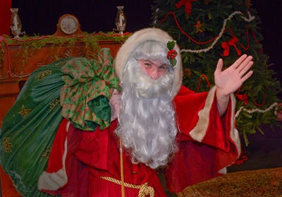 Ryan Page  as St. Nicholas in the Dallas Children's Theater production of 'Twas The Night Before Christmas. Photo by Karen Almond.