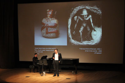 Music & Masterpieces at the DMA featuring David Portillo, tenor, and Jason Smith, Pianist, in a program inspired by Hispanic Heritage Month  Photo by Luke McKenzie. 