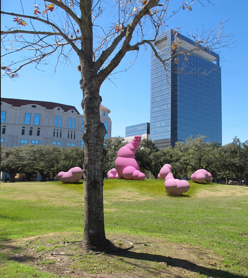 Artist rendering of Sharon Engelstein's proposed installation in Hermann Park. Courtesy photo.