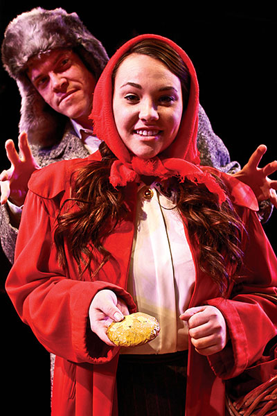 Kregg Alan Dailey and Kasi Hollowell in Main Street Theater’s production of Into The Woods. Photo by RicOrnelProductions.com.