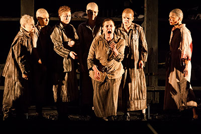 Melody Moore as Marta (center) in The Passenger at Houston Grand Opera. Photo by Lynn Lane.