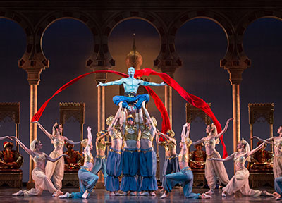 Artists of the Houston Ballet in David Bintley's Aladdin. Photo by Amitava Sarkar.