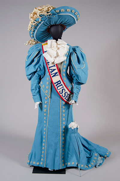 Robert Indiana, Costume for Lillian Russell in The Mother of Us All, 1976.  Felt wih wire and parasol armature.  Collection of the McNay Museum, Gift of the Tobin Endowment.  Copyright 2014.  Morgan Art Foundation, Artists Rights Society (ARS) New York.