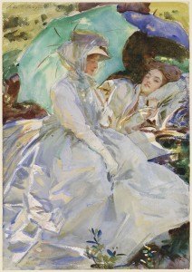 John Singer Sargent, Simplon Pass: Reading, c. 1911, opaque and translucent watercolor and wax resist with graphite underdrawing, Museum of Fine Arts, Boston, The Hayden Collection—Charles Henry Hayden Fund. Photograph © 2013 Museum of Fine Arts, Boston