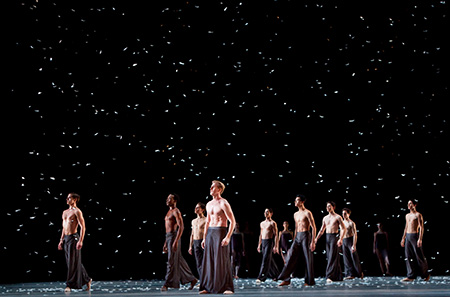 Artists of the Houston Ballet in Edwaard Liang's Murmmuration. Photo by Amitava Sarkar.