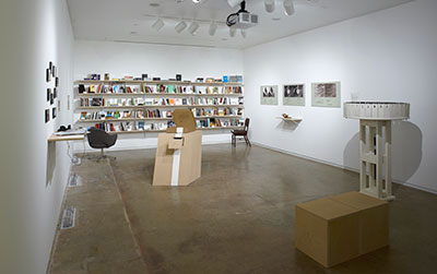  View of the exhibition Antena @ Blaffer, Blaffer Art Museum, Houston Photography: Thomas DuBrock; Courtesy Blaffer Art Museum.