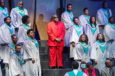 Production photo for THE GOSPEL AT COLONUS. Pictured: Tim Curry. Photo by Kirk Tuck.