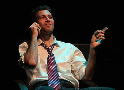  Jordan Jaffe in Black Lab Theatre's production of Assistance. Photo by Pin Lim.
