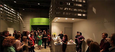 Amphibian Productions swanky new lobby in Fort Worth.  Photo by  Dror Baldinger.