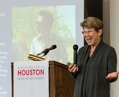 Ann Markusen at the University of Houston Center for Arts Leadership Summit.