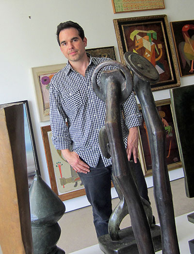 Dario Robleto visited the Menil Collection's treasure rooms to find works to juxtapose with his own for his upcoming exhibition, The Boundary of Life is Quietly Crossed. Photo: Devon Britt-Darby.