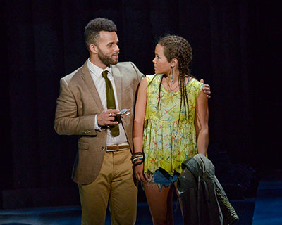 Justin Keyes & Elizabeth Judd in Dallas Theater Center's Les Miserables.  Photo by Karen Almond.