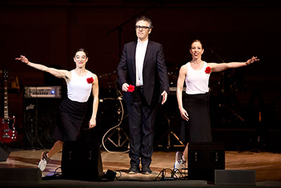 SPA presents Ira Glass, Monica Bill Barnes and Anna Bass in Three Acts, Two Dancers and One Radio Host on Sept. 20. Photo by Ebru Yildiz.