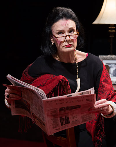 Sally Edmundson as Diana Vreeland in Full Gallop. Photos by Bruce Bennett.