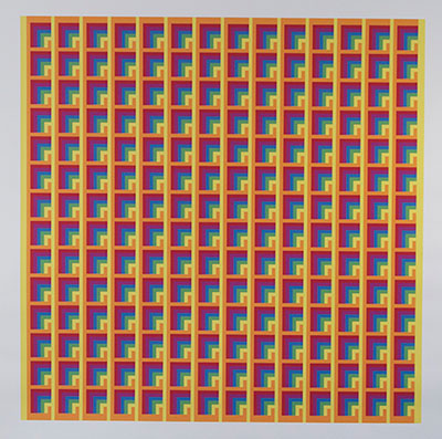 Susie Rosmarin, Wafflestop, 2014. Inkjet on canvas, 48” x 48” Courtesy of Texas Gallery.