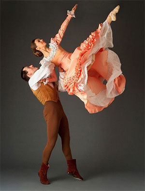 Martha Graham Dance Company’s Virginie Mécène (Bride) and Gary Galbraith (Husbandman) in Appalachinan Spring. Photo by John Deane.