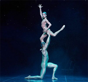 Karina Gonzalez in and artists of Houston Ballet in John Neumeier’s  A Midsummer Nights Dream. Photo by Amitava Sarkar.
