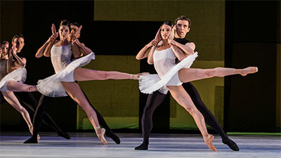 Artists of Houston Ballet in Stanton Welch’s Velocity Photo by Amitava Sarkar.