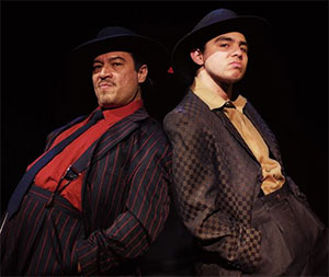 Rodney Garza as El Pachuco and Chris Ramirez as Henry Reyna. Photo Credit: Adolfo Cantú-Villarreal, TZOM Films