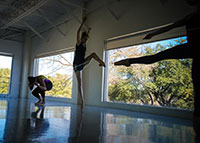 Rachel Meador in Amy Morrow's ballet String Theory, commissioned for Women's Choreography Project. Photo by Martin Perez.