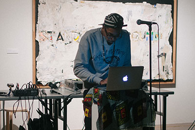 Robert Hodge, "Beauty Box Pop-up Performance" held in conjunction with Robert Hodge: Destroy and Rebuild at Contemporary Arts Museum Houston, 2014. Photo by Max Fields.