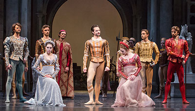 Artists of Houston Ballet in Stanton Welch's Romeo and Juliet. Photo by Amitava Sarkar.