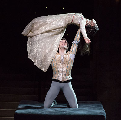 Connor Walsh and Karina Gonzalez in Stanton Welch's Romeo and Juliet. Photo by Amitava Sarkar.