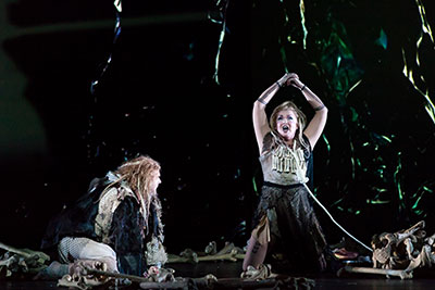 Simon O’Neill, Siegmund; Karita Mattila, Sieglinde in Die Walküre at Houston Grand Opera  Photos by Lynn Lane.