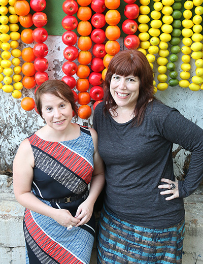 Annie La Ganga and Rebecca Beegle of  The Grown Up Story Lady Company Photo by Christopher Shea. 