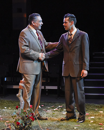 Terry Martin and Joey Folsom All My Sons. Photo by Karen Almond.