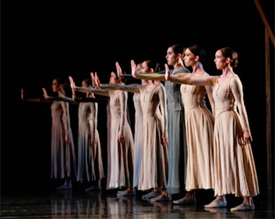 Jiri Kylian’s Svadebka. Artists of Houston Ballet. Photo by Amitava Sarkar.