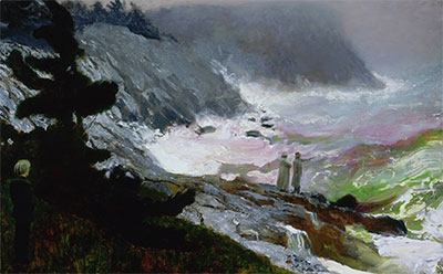Jamie Wyeth, The Sea, Watched, 2009. Oil on canvas 76.2 x 121.9 cm (30 x 48 in.) *Private Collection *© Jamie Wyeth *Photography courtesy, Museum of Fine Arts, Boston  