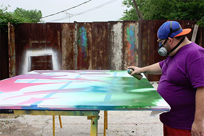 Thomas Ezekiel in his studio.