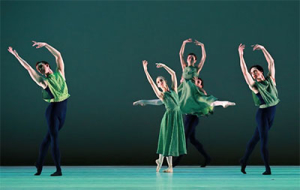 Artists of Houston Ballet in Mark Morris’ The Letter V.  Photo by Amitava Sarkar.