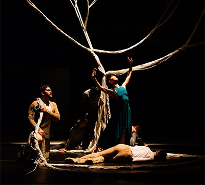 Steven LaBrie with Jessica Lang Dance in The Wanderer. Photo by Takao Komaru.