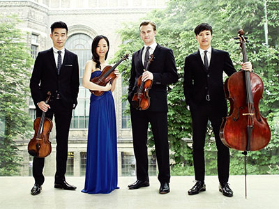 The Rolston String Quartet performs with Aperio on February 11, 2016. Photo courtesy of Aperio.