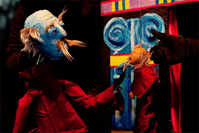 Trouble Puppet Theatre Company in Frankenstein. Photo by Chris Owen.