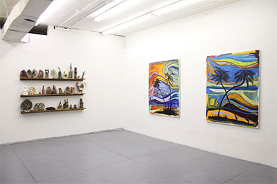 Josh Smith Installation at Oliver Francis Gallery. Image courtesy the artist and the gallery.