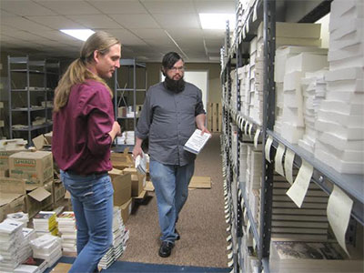 Jeff and Jake Snyder at Dalkey Archives. Photo courtesy of Dalkey Archives.