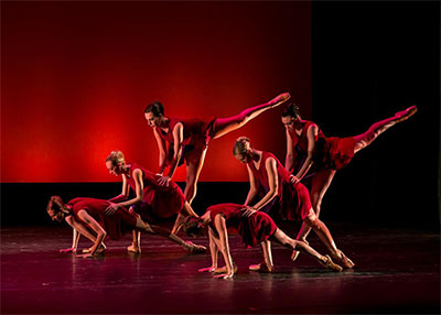 ACB dancers in Katie Cooper's Endless Arc that was commissioned for the first year of Women's Choreography Project. Photo by Sharen Bradford.