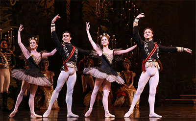Artists of Houston Ballet in Ben Stevenson's The Sleeping Beauty.
