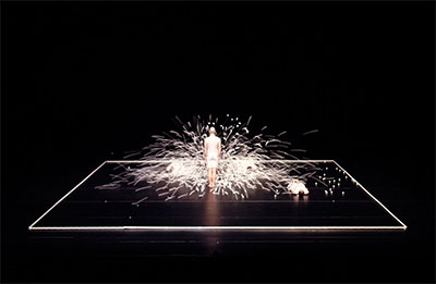 James McGuinn and Szabi Pataki in Why Patterns, at the Jacob’s Pillow Festival, 2011. Photo courtesy of Snarkitecture.