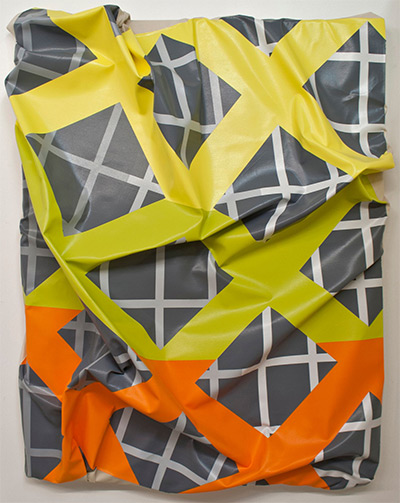 Timothy Harding, 64" x 52" on 52" x 40", 2015 acrylic on canvas 55 x 44 x 10 inches.