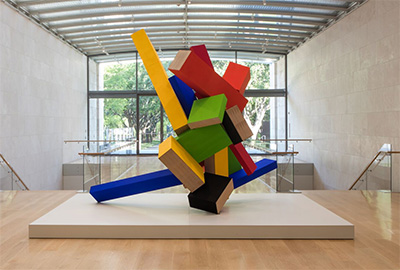 Joel Shapiro, 20 Elements, 2004–05 Wood and casein 122 x 132 x 85 in. Nancy A. Nasher and David J. Haemisegger Collection Photo credit Kevin Todora for the Nasher Sculpture Center.