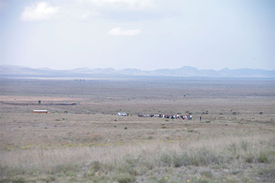 Audience walking to program at Dixon Water Foundation Mimms Ranch on May 29, 2016. Photo by Sarah Vasquez.